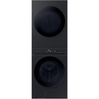 Samsung-Black Stainless Steel-Stacked Dryer/Dryer-WH46DBH550EVAC