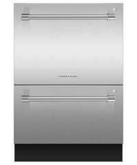 Fisher & Paykel-Stainless Steel-Top Controls Double Drawer-DD24DV2T9N