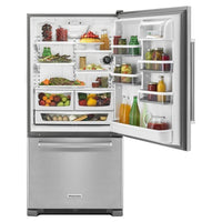 KitchenAid Bottom Freezer KRBR102ESS
