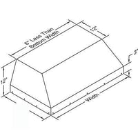 Vent-A-Hood Hood Inserts BH228SLDSS-18