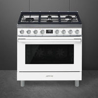 Discontinued New in Box Smeg Dual Fuel CPF36UGMWH