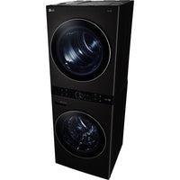 LG-Black Stainless Steel-Stacked Washer/Dryer-WKEX200HBA