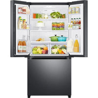 Samsung-Black Stainless-French 3-Door-RF18A5101SG/AA