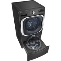 LG-Black Stainless-Pedestal Washer-WD200CB