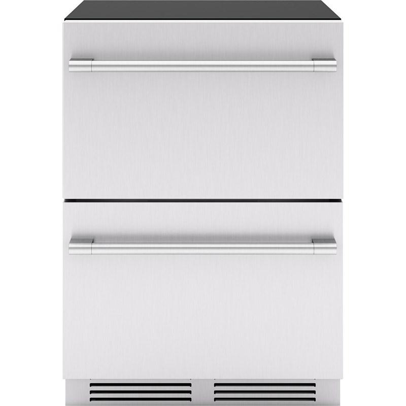 Zephyr 24" Zephyr Built-In 5.1 cu.ft Panel Ready Dual Zone Refrigerator Drawers