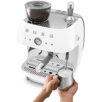 Smeg-White-Espresso Machine-EGF03WHUS