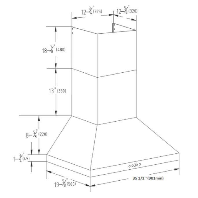 36-inch Oregon Wall Mount Hood | Appliance Canada