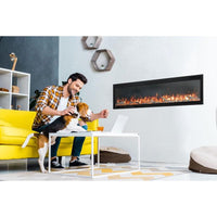 NEFL60CFH-1 Entice™ 60 Wall-Hanging Electric Fireplace