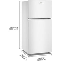 Whirlpool Top Freezer WRTX5419SW
