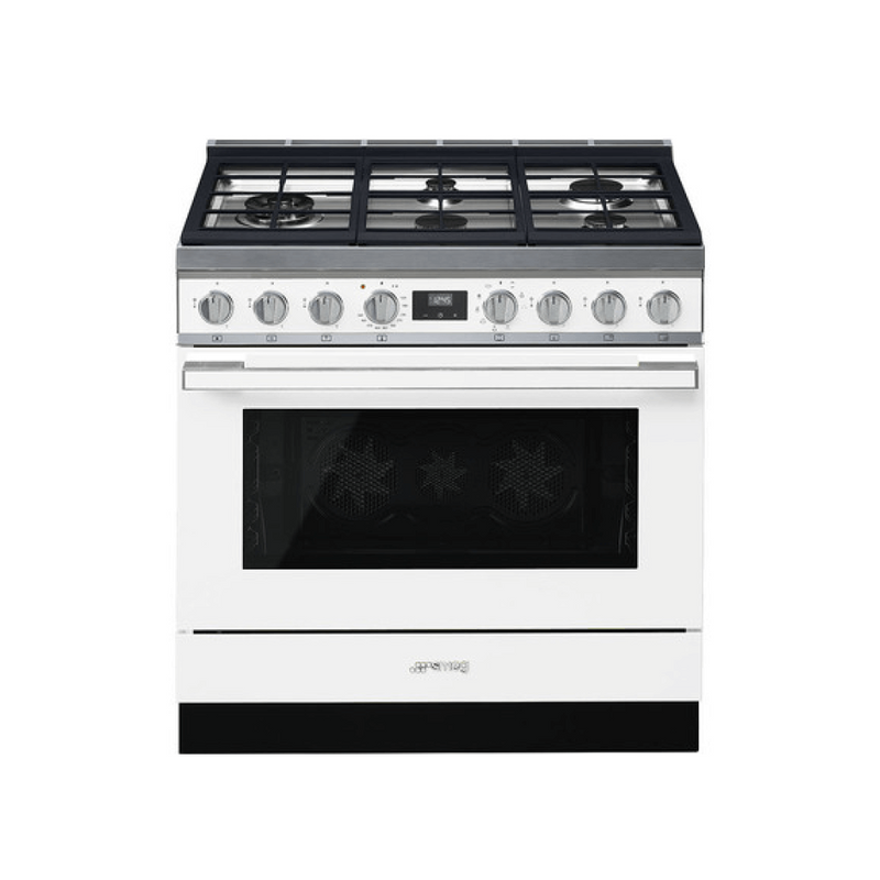 Discontinued New in Box Smeg Dual Fuel CPF36UGMWH
