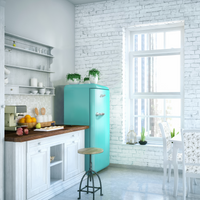 Epic 21.5" Retro Fridge Aqua - ERAR88TIF