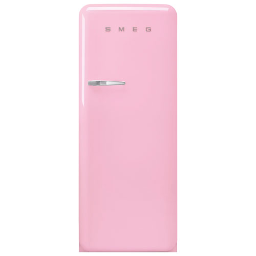 Smeg 24" All Fridge Refrigerator Pink FAB28URPK3