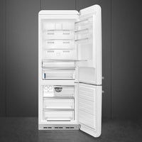 Smeg 28" Btmt Refrigerator White - FAB38URWH