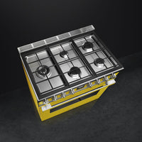 Smeg-Yellow-Dual Fuel CPF36UGMYW