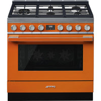 Smeg-Orange-Dual Fuel CPF36UGMOR