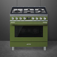 Smeg 36"Portofino Range Green - CPF36UGMOG