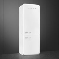 Smeg 28" Btmt Refrigerator White - FAB38URWH