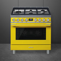 Smeg-Yellow-Dual Fuel CPF36UGMYW