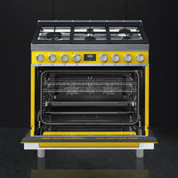 Smeg-Yellow-Dual Fuel CPF36UGMYW