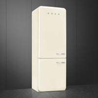 Smeg 28" Refrigerator Bottom Mount Cream - FAB38ULCR