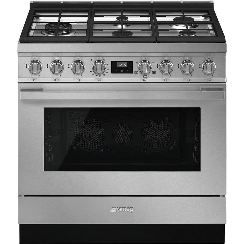 Smeg Portofino 36' Gas Range Stainless steel - CPF36UGGX