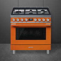 Smeg-Orange-Dual Fuel CPF36UGMOR