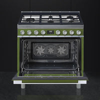Smeg 36"Portofino Range Green - CPF36UGMOG
