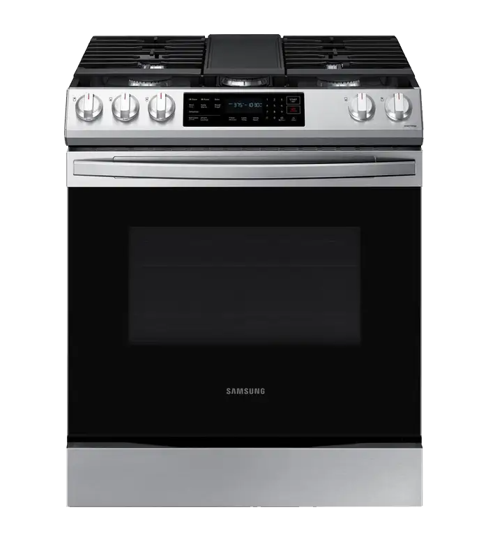 Samsung 5.8cu.ft. 5 Burner Gas Range Stainless Steel  - NX60T8311SS/AA