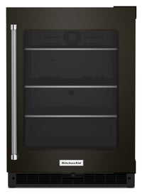 Kitchen Aid Black Stainless Steel Refrigerator-KURR314KBS