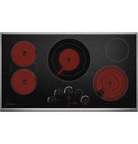Monogram Black On Stainless Cooktop-ZEU36RSJSS