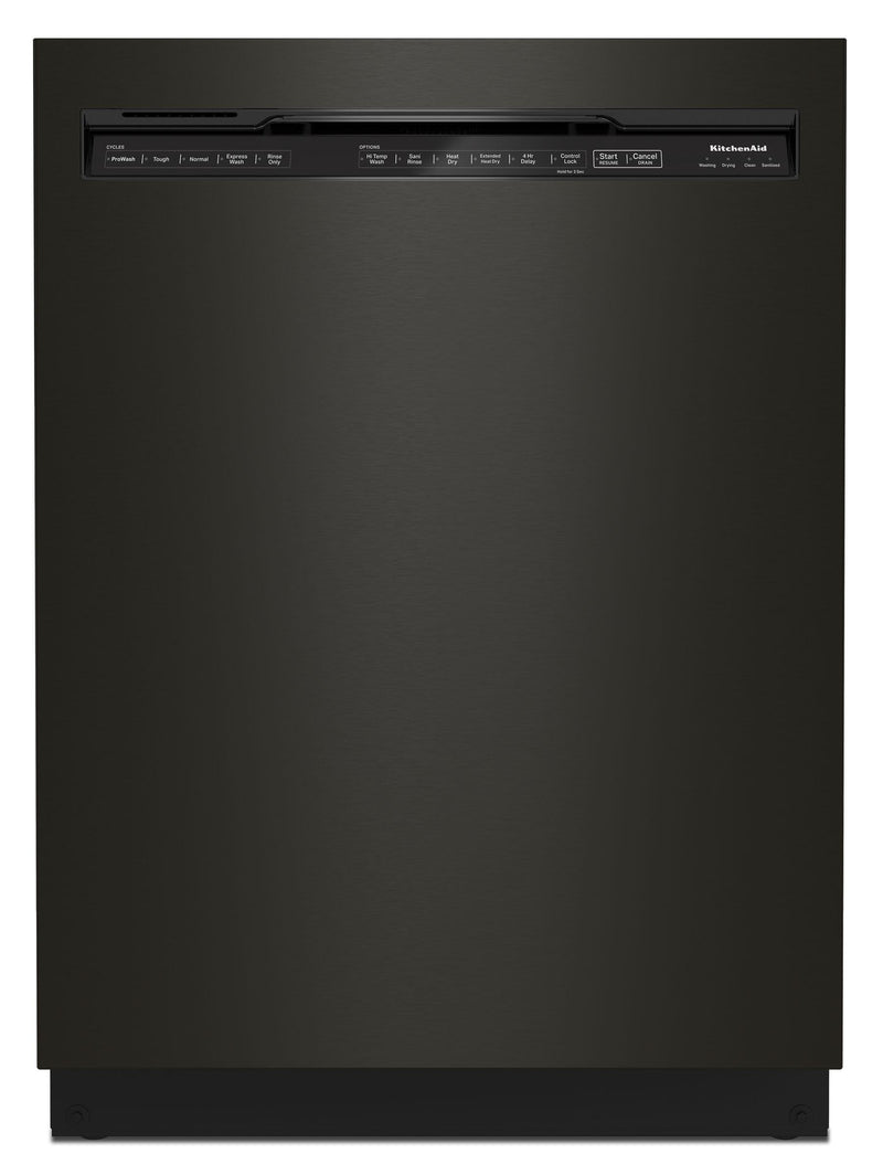 Kitchen Aid Black Stainless Steel Dishwasher-KDFE204KBS