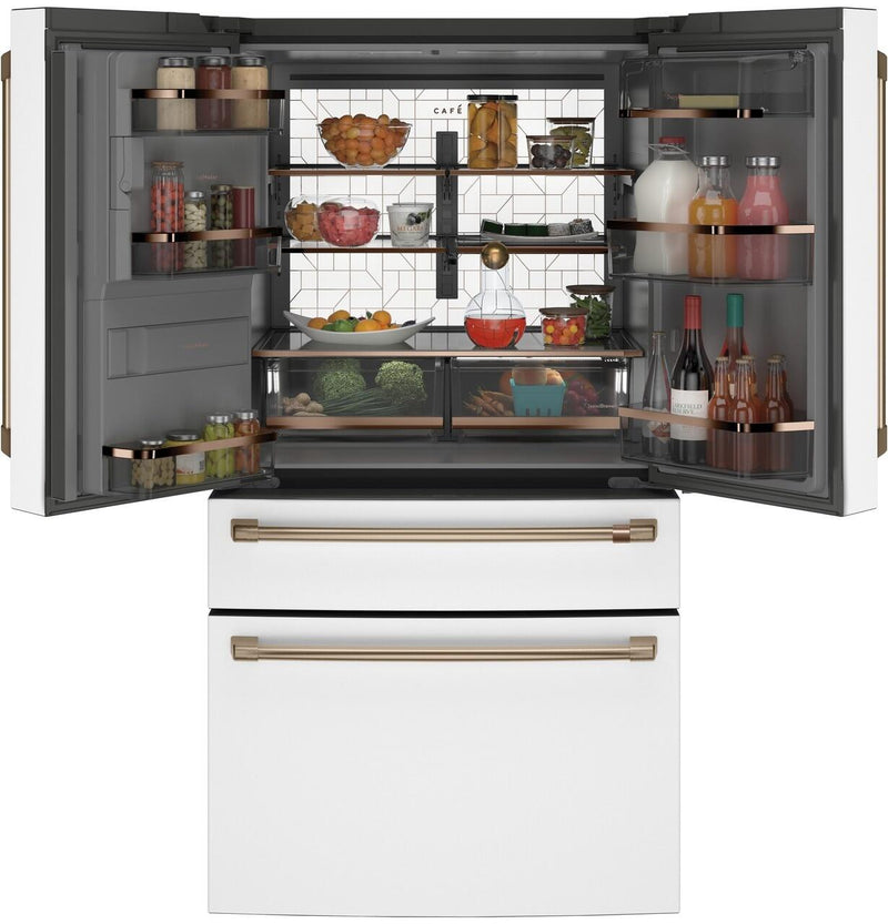 Cafe White Refrigerator-CVE28DP4NW2