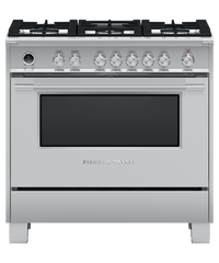 Fisher & Paykel-Stainless Steel-Dual Fuel-OR36SCG6X1