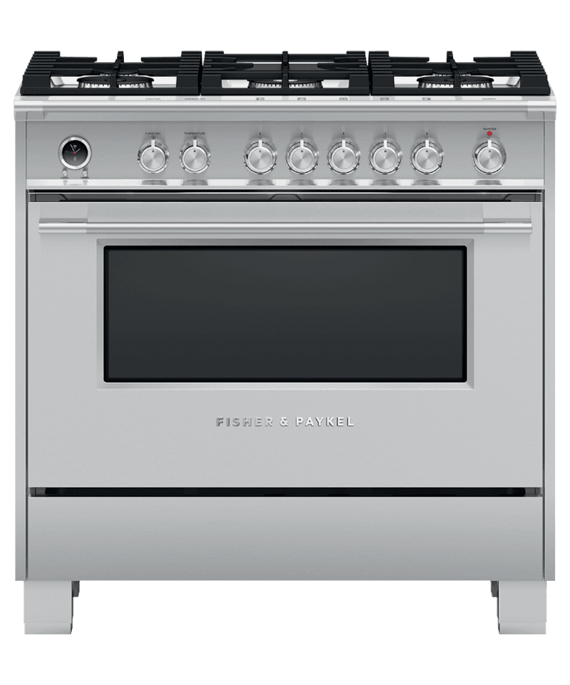 Fisher & Paykel-Stainless Steel-Dual Fuel-OR36SCG6X1