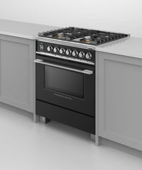 Fisher & Paykel-Black-Dual Fuel-OR30SCG6B1