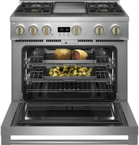 Monogram 36" All Gas Professional Range - ZGP364NDTSS