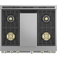 Monogram 36" All Gas Professional Range - ZGP364NDTSS