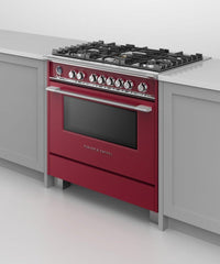 Fisher & Paykel-Red-Dual Fuel-OR36SCG6R1
