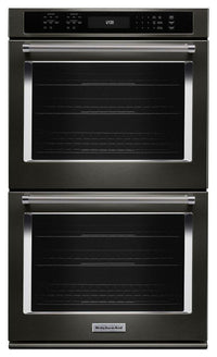 Kitchen Aid Black Stainless Steel Wall Oven-KODE507EBS