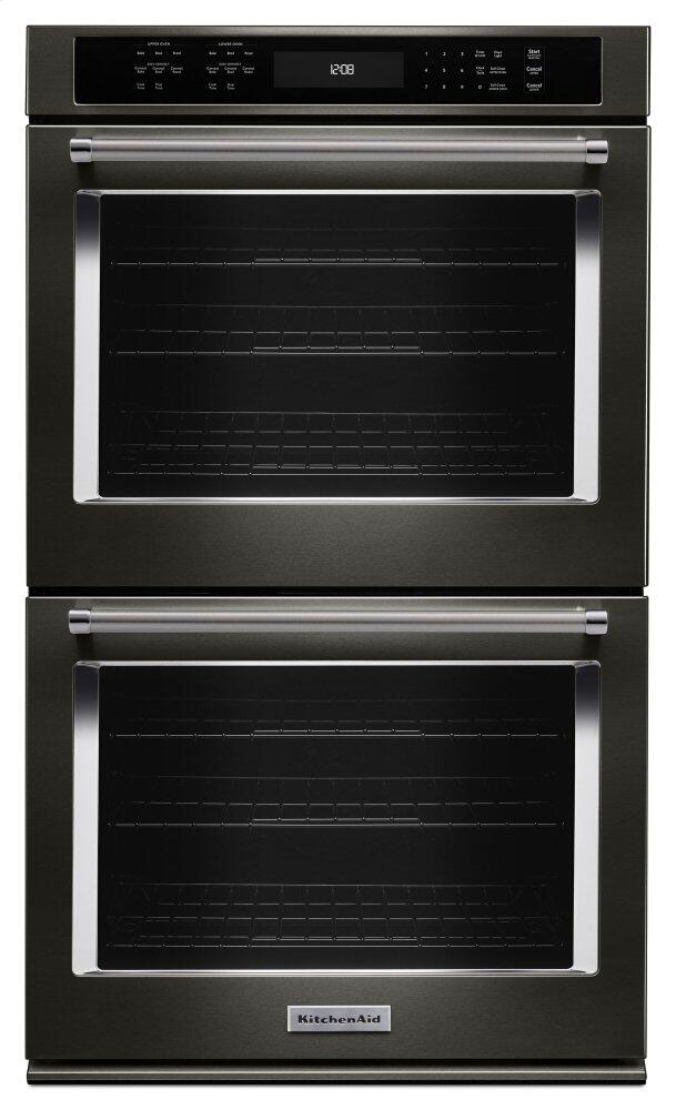 Kitchen Aid Black Stainless Steel Wall Oven-KODE507EBS