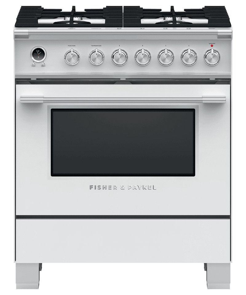 Fisher & Paykel-White-Dual Fuel-OR30SCG6W1