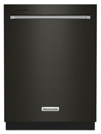 KitchenAid-Black Stainless-Top Controls-KDTE204KBS