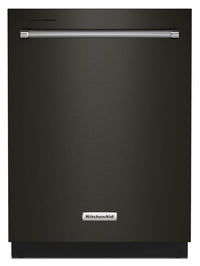 Kitchen Aid Black Stainless Steel Dishwasher-KDTE204KBS