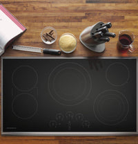 Monogram Black On Stainless Cooktop-ZEU36RSJSS