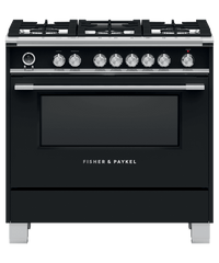 Fisher & Paykel-Black-Dual Fuel-OR36SCG6B1