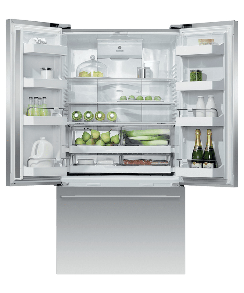 Fisher & Paykel-Stainless Steel-French 3-Door-RF201ADUSX5N