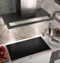 Monogram Black On Stainless Cooktop-ZEU36RSJSS