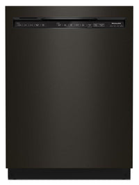 KitchenAid-Black Stainless-Front Controls-KDFM404KBS