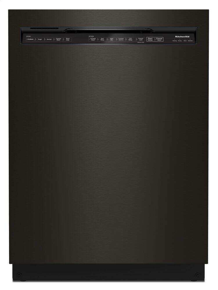 KitchenAid-Black Stainless-Front Controls-KDFM404KBS