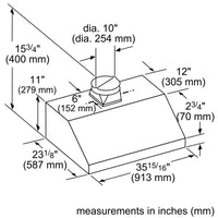 Thermador Range Hoods HMWB361WS